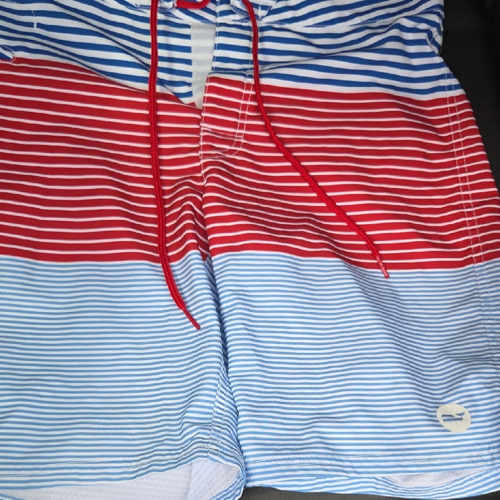 Vineyard Vines Red and Blue Board Shorts Nautical Style